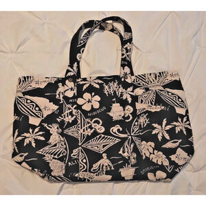 Polo Ralph Lauren Tote Bag Canvas Hawaiian Limited Ed Reversible VHTF Floral